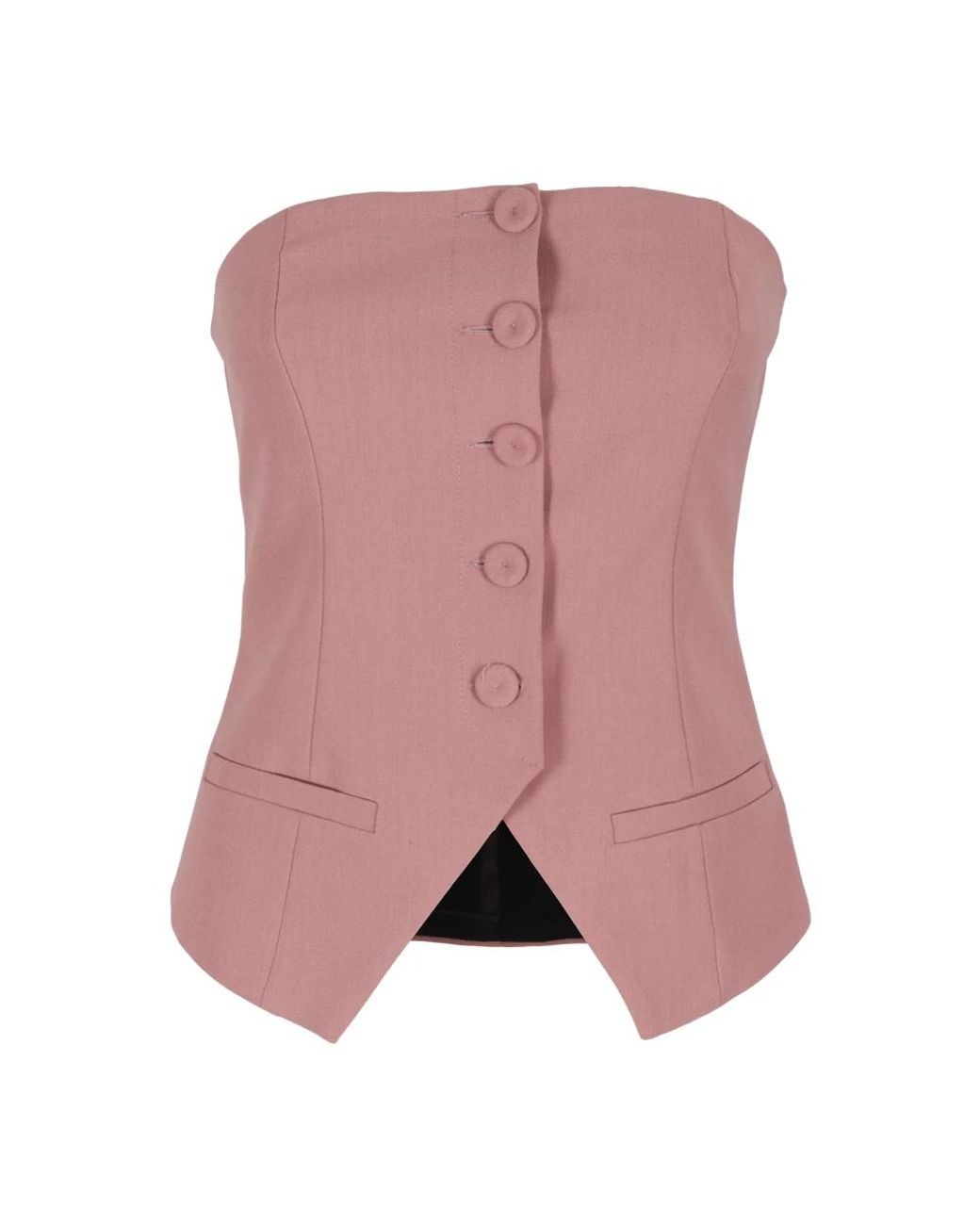Erika Cavallini Semi Couture Pink Waistcoats