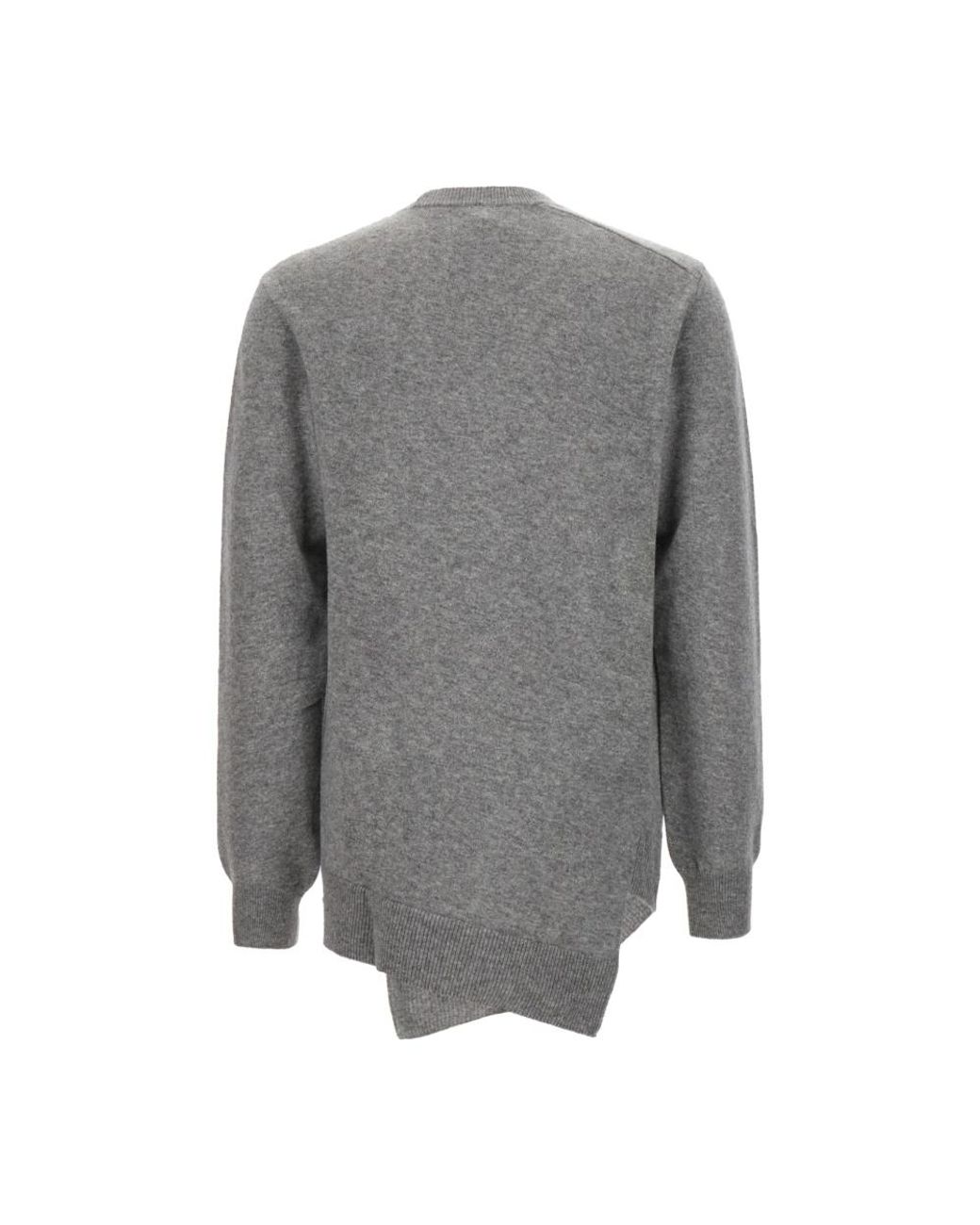 Comme des Garçons Gray Round-Neck Knitwear for men