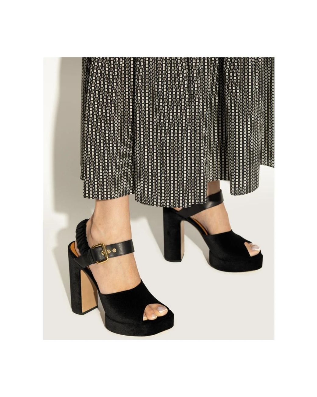Chloé Black High Heel Sandals