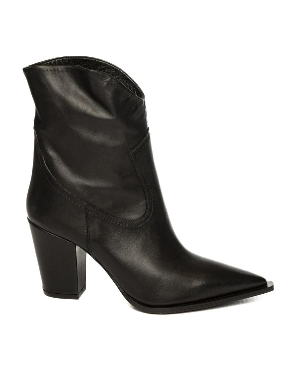 Albano Black Cowboy & Biker Boots