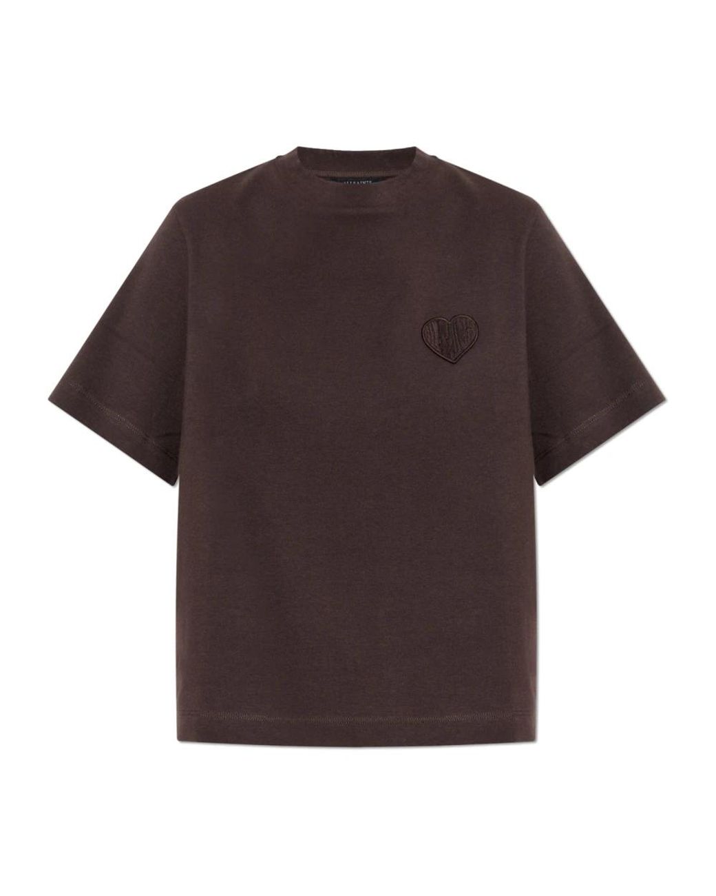T-shirt Homme AllSaints Beige - Taille L - 100% Coton - Col Rond - Occasion Parfait état