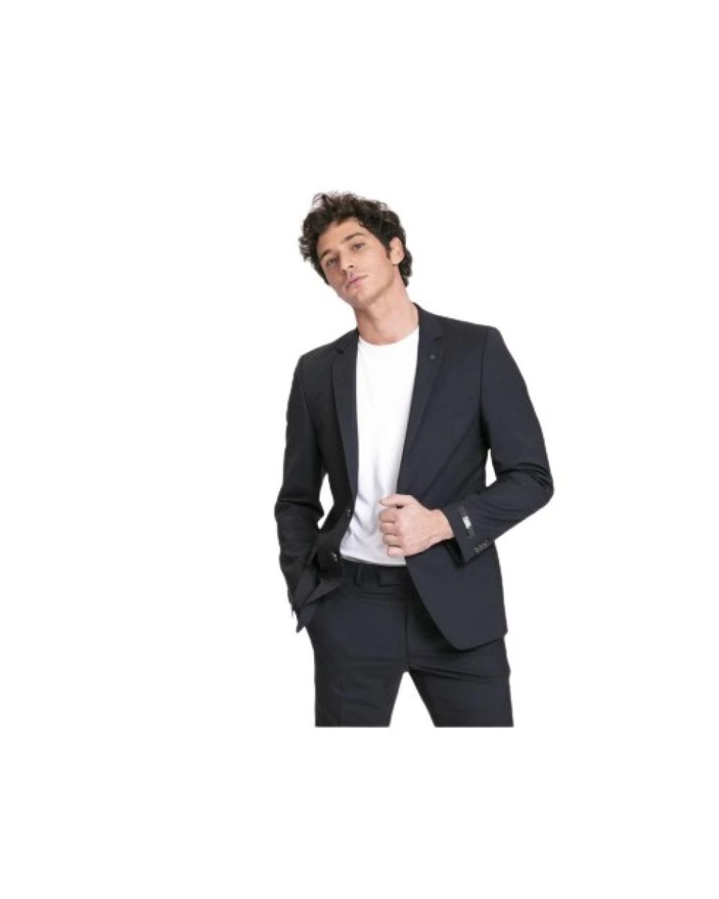 Karl Lagerfeld Jassen ,Zwart ,Wol Blauw-Zwart Colbert in het Black voor heren