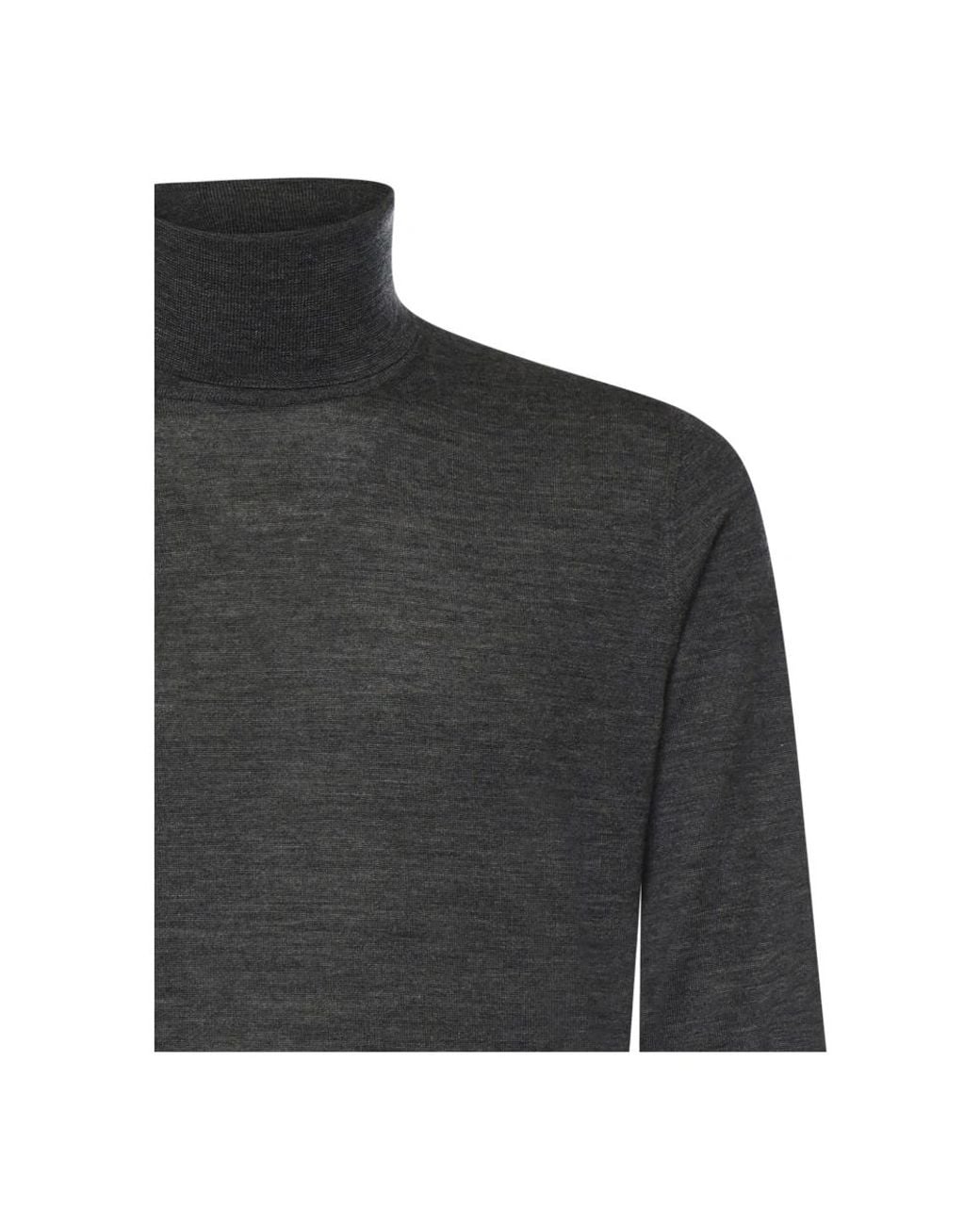 Mauro Ottaviani Gray Turtlenecks for men