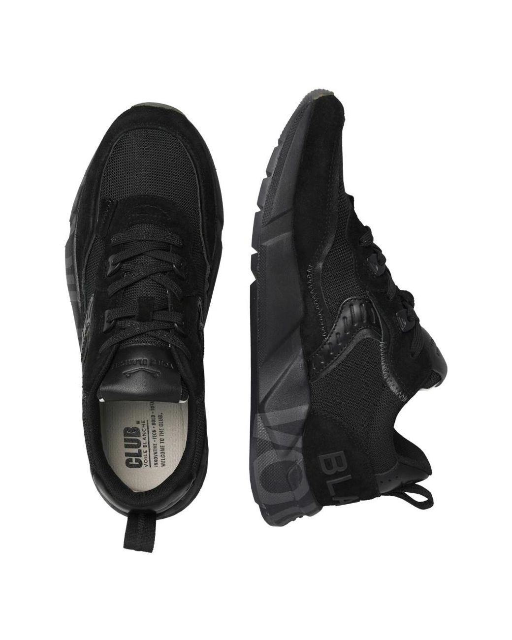 Voile Blanche Black Sneakers for men