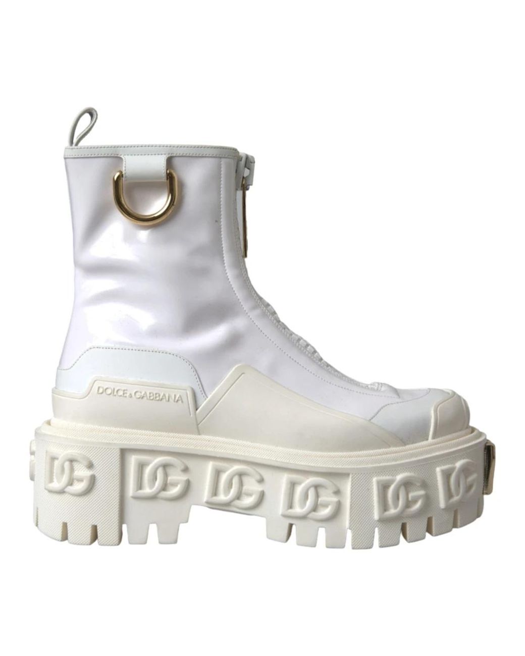 Dolce & Gabbana Gray Ankle Boots