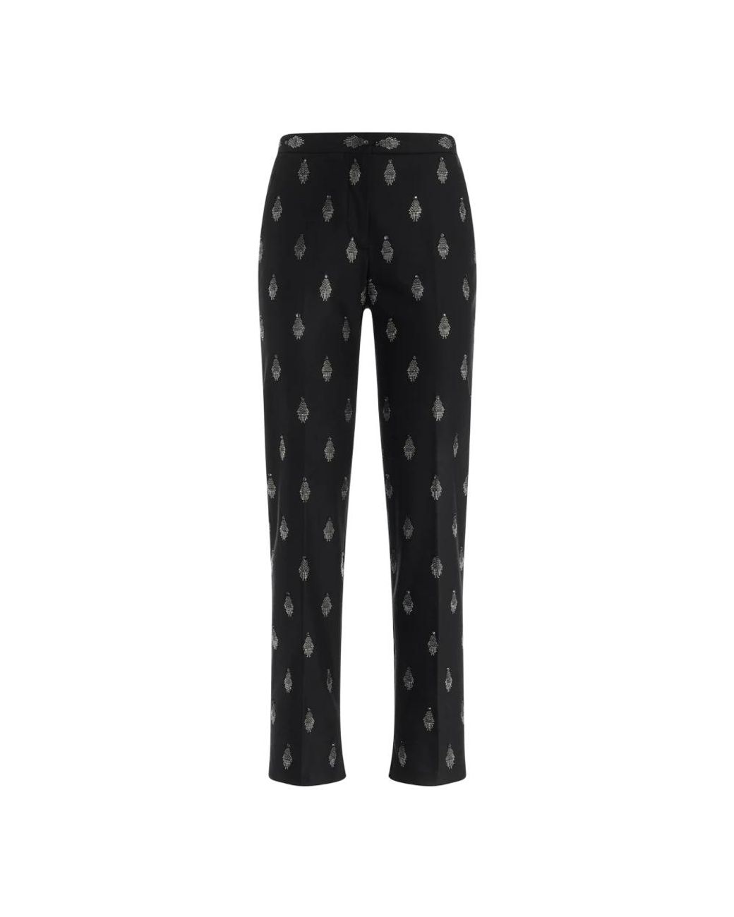 Genny Black Slim-Fit Trousers
