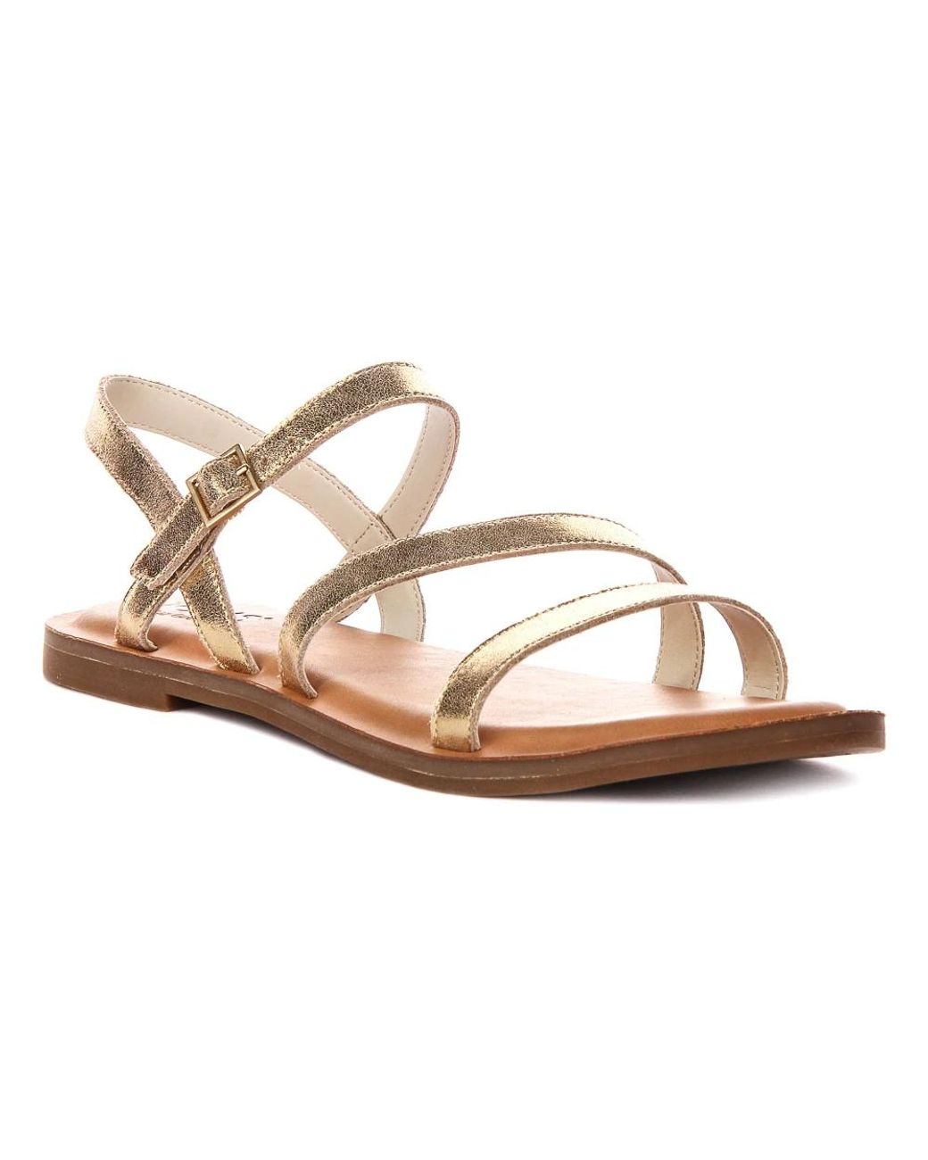 TOMS Brown Flat Sandals