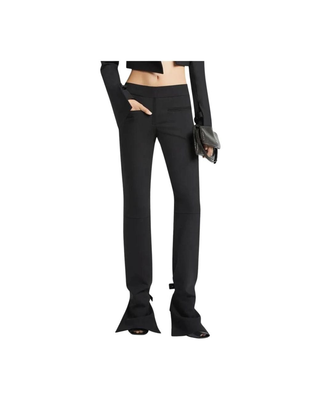 Courreges Black Slim-Fit Trousers