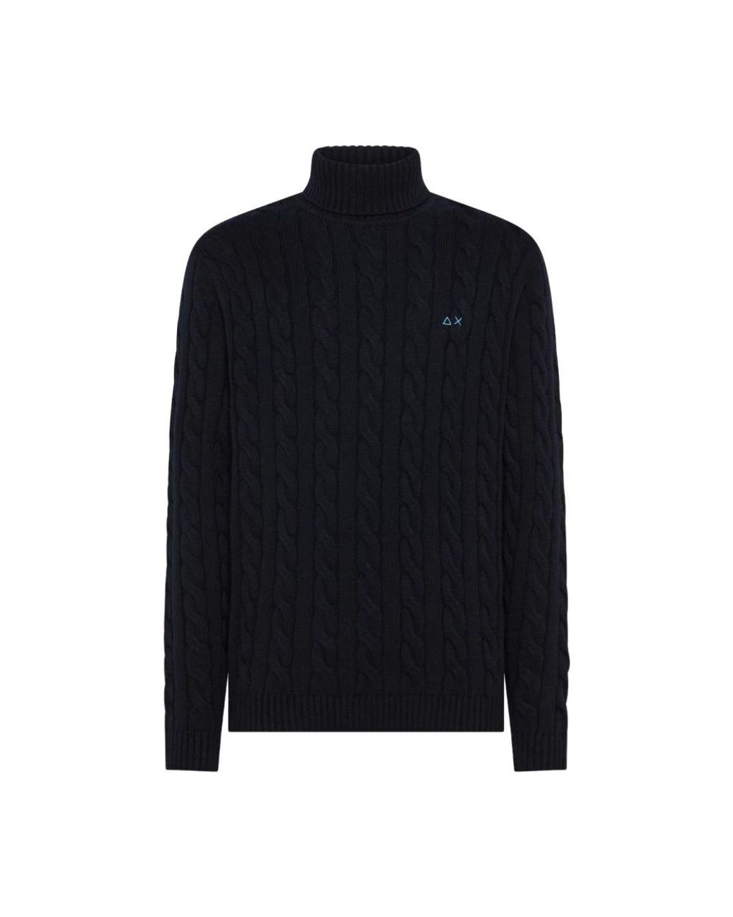 Sun 68 Rollkragenpullover in Black für Herren