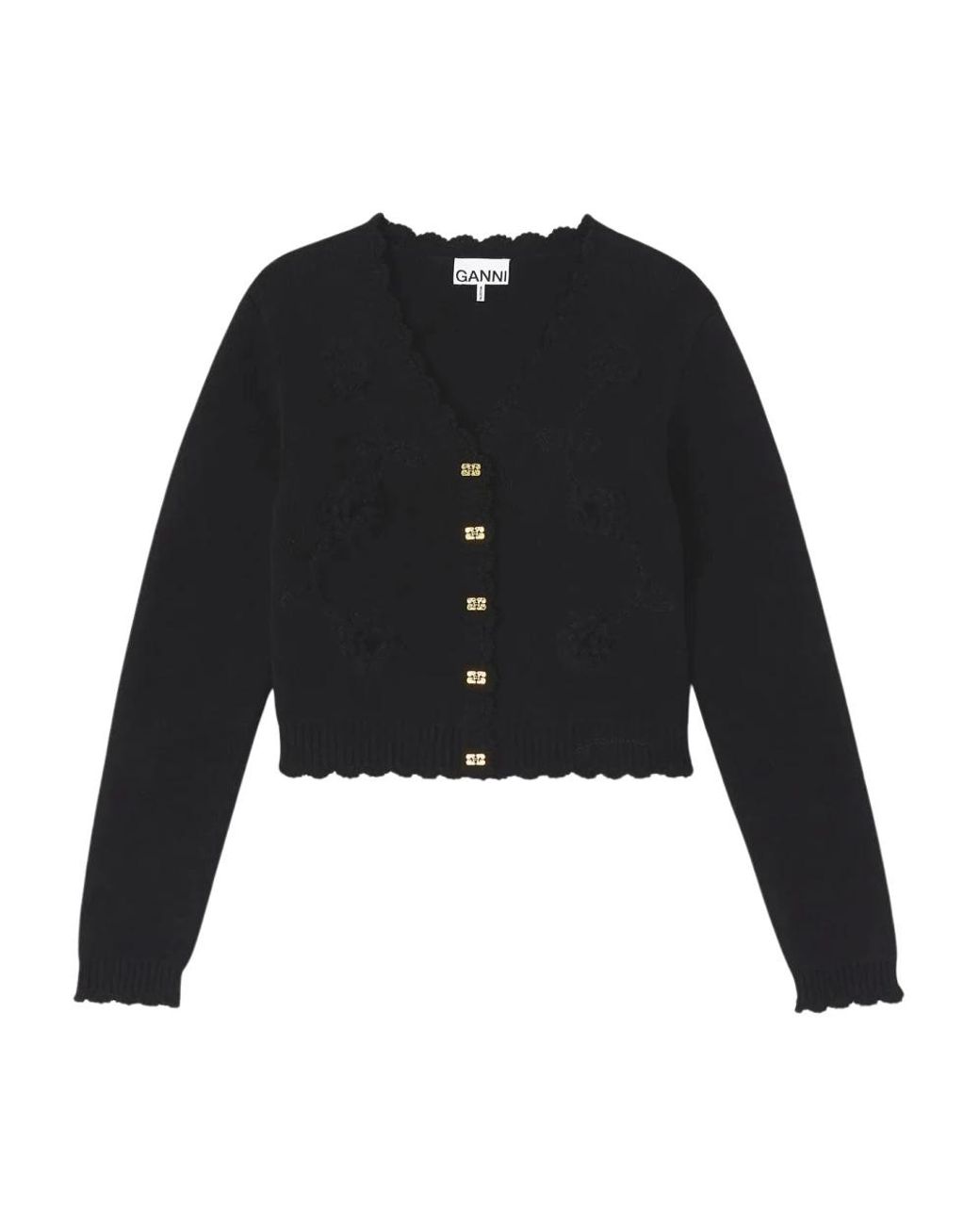 Ganni Black Cardigans
