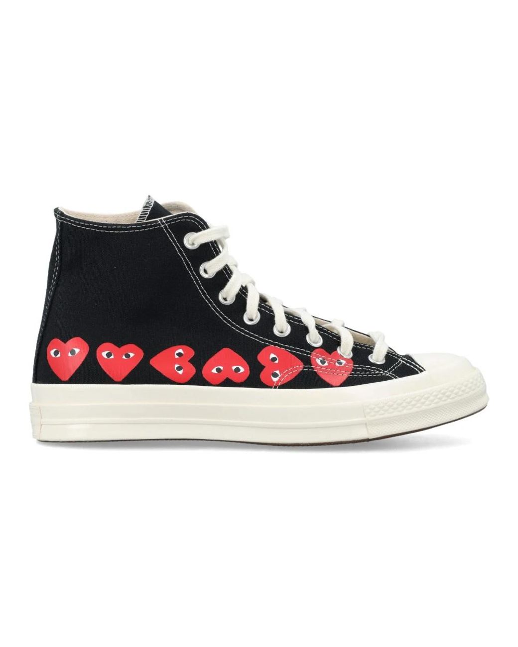 Converse Schoenen ,Zwart ,Hartprint Hoge Sneaker in het Black