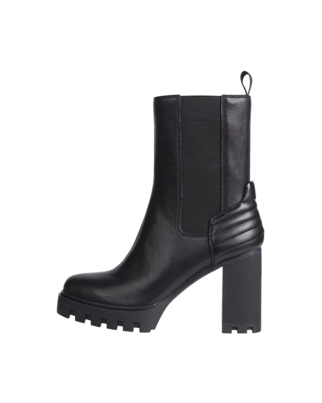 Calvin Klein Black Heeled Boots
