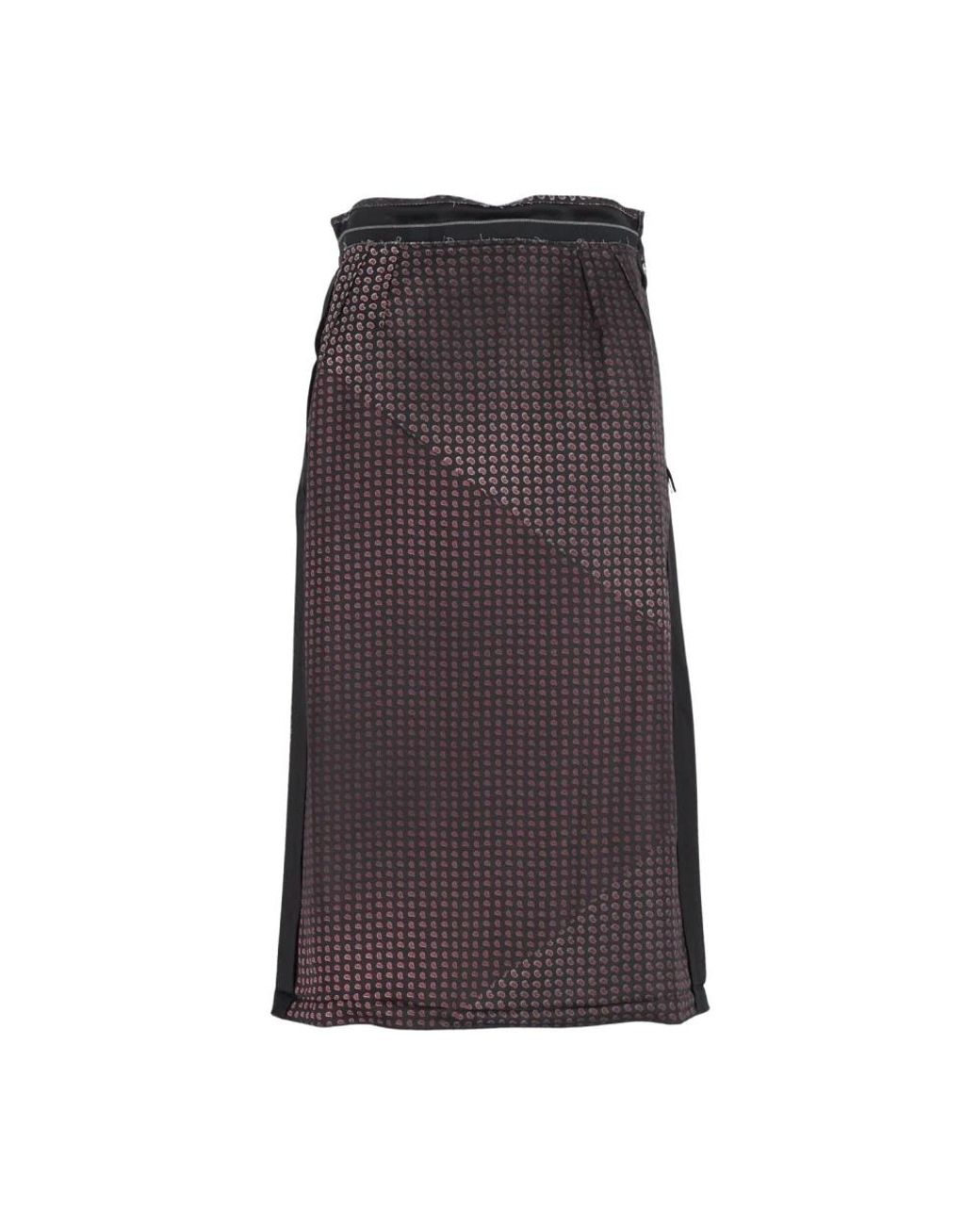 Maison Margiela Brown Midi Skirts