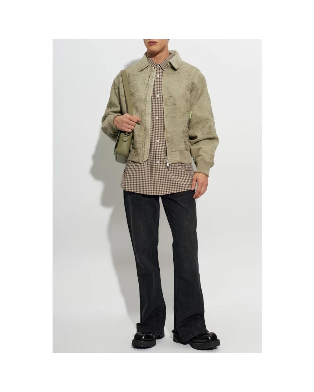 Light Jackets Represent de hombre de color Green