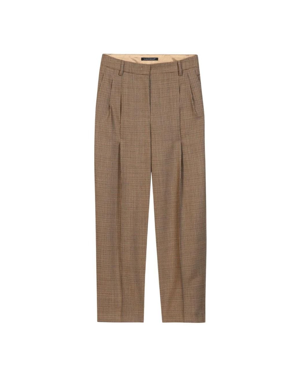 Luisa Cerano Brown Tapered Trousers
