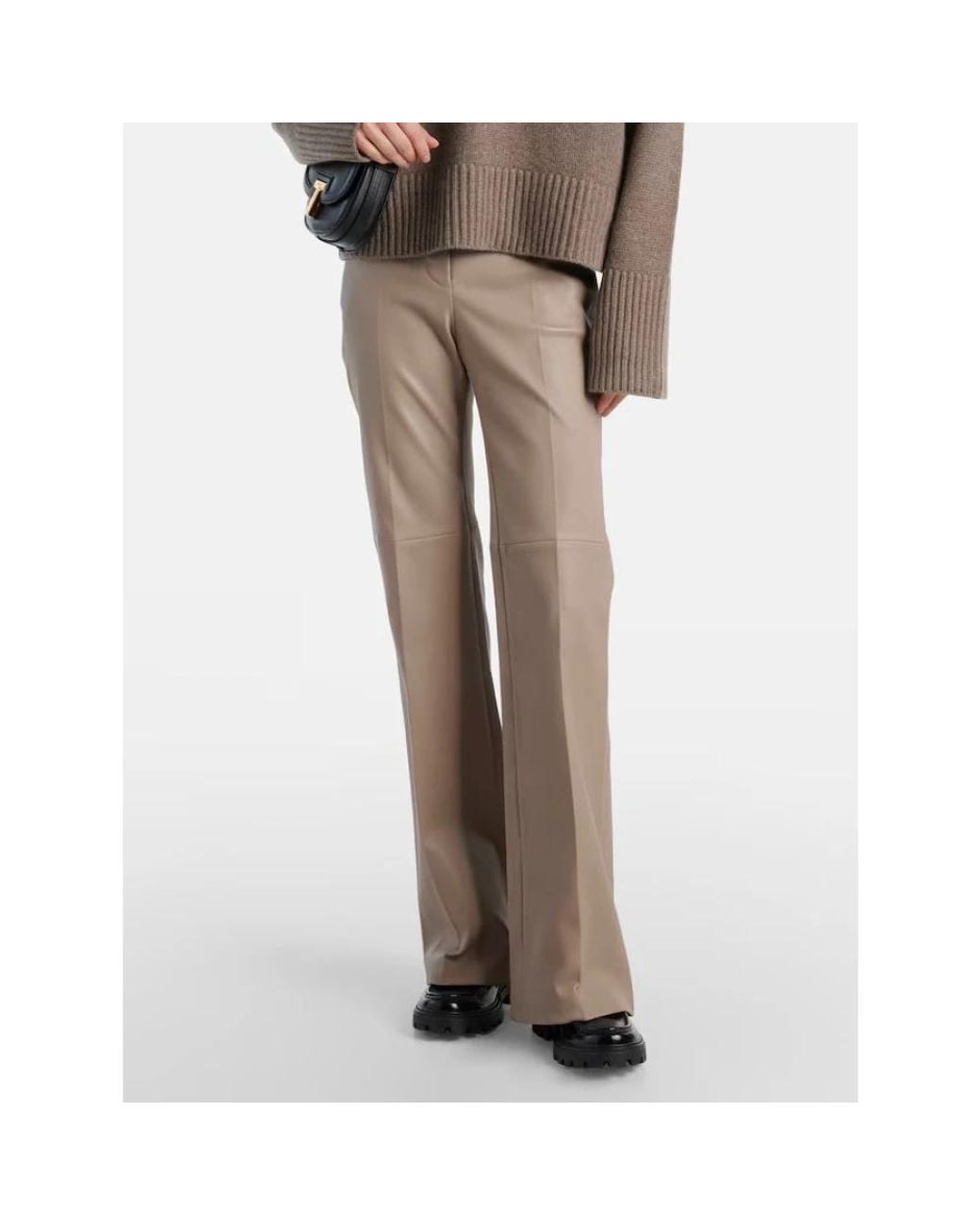 Joseph Natural Leather Trousers