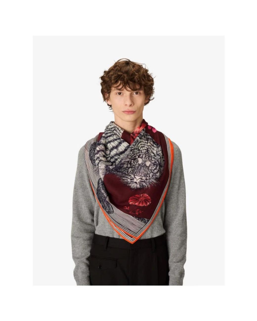 Inoui Edition Red Silk Scarves