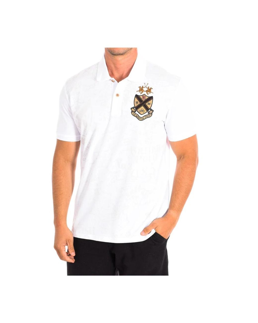 La Martina White Polo Shirts for men