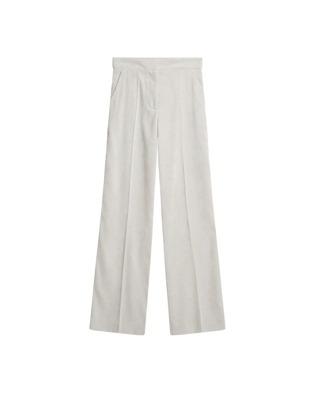 Cinque White Wide Trousers