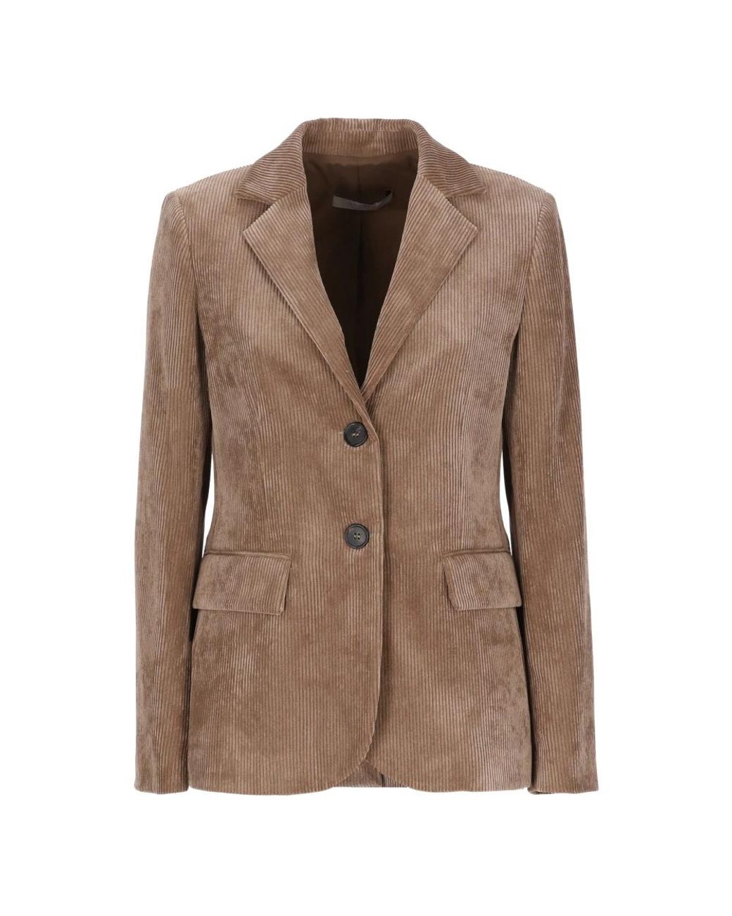 D.exterior Blazer Met Corduroy-Effect in het Brown