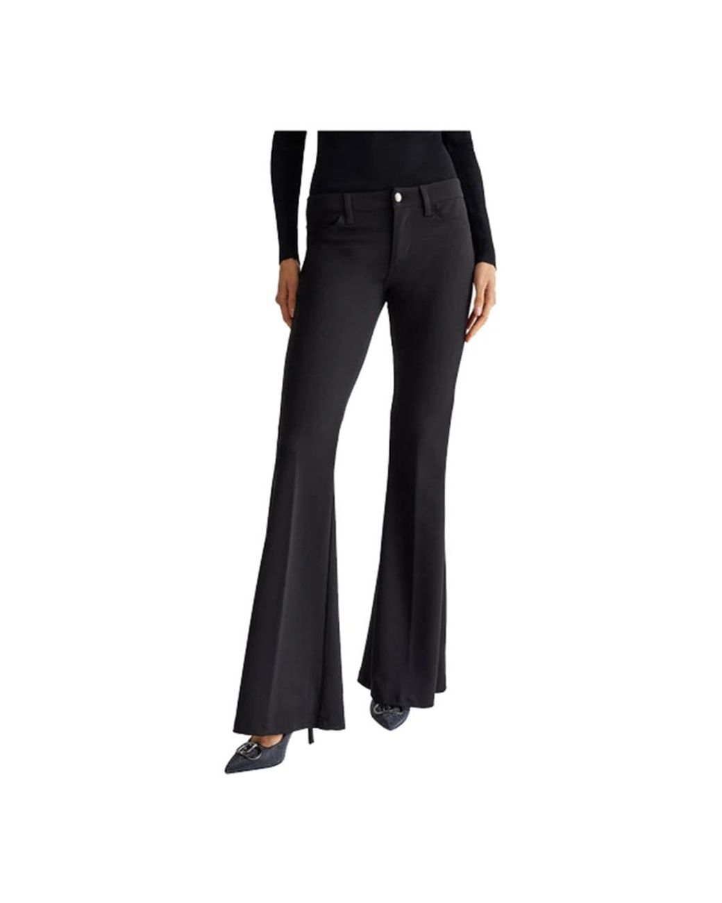 Liu Jo Black Wide Trousers