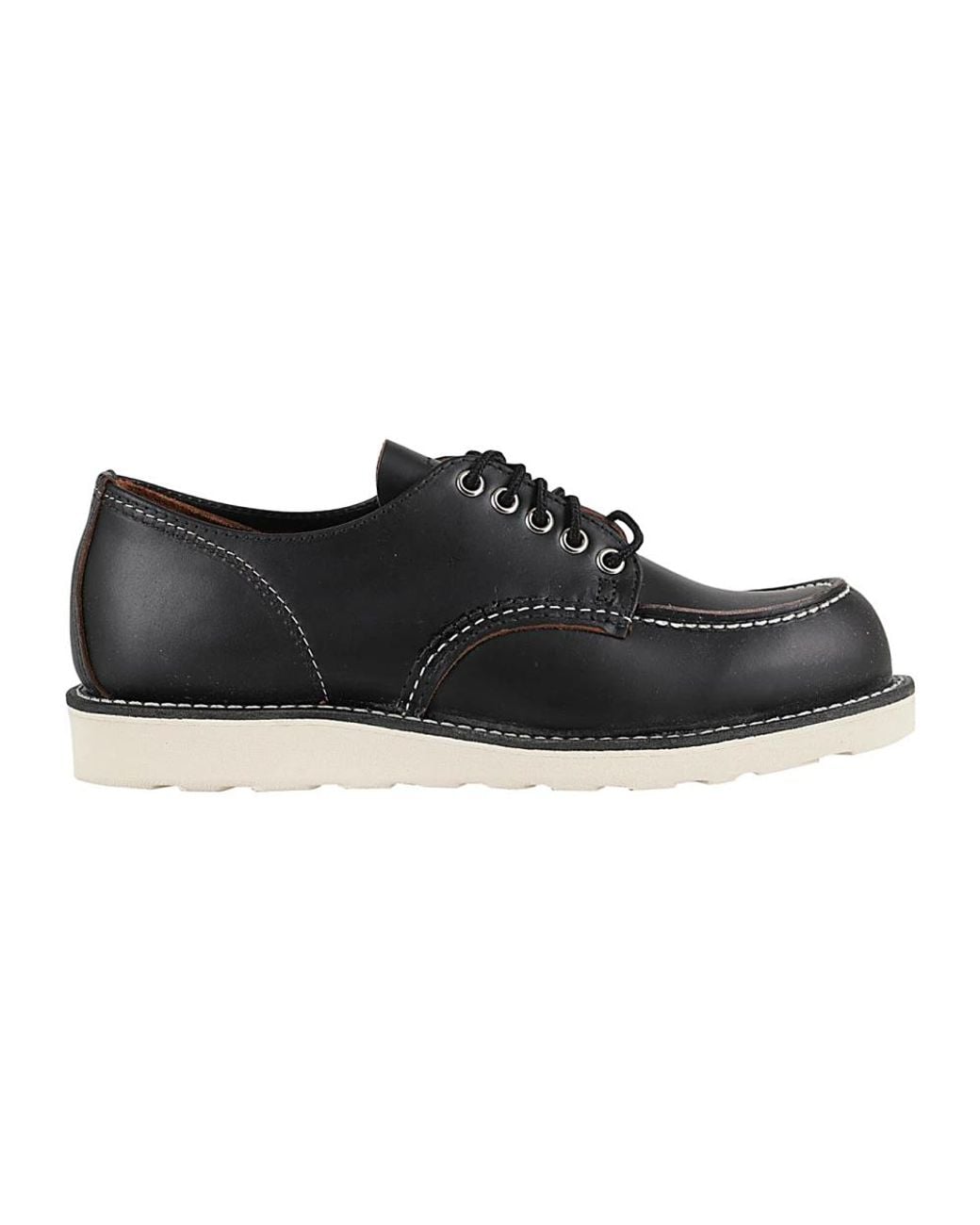 Red Wing Black Laced Shoes for men
