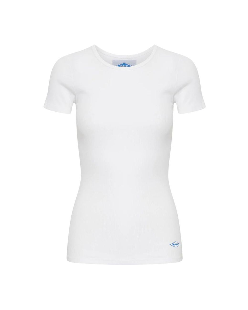 Ball Tops ,Wit ,Katoen Sportief T-Shirt Top Blanc De Blanc in het White