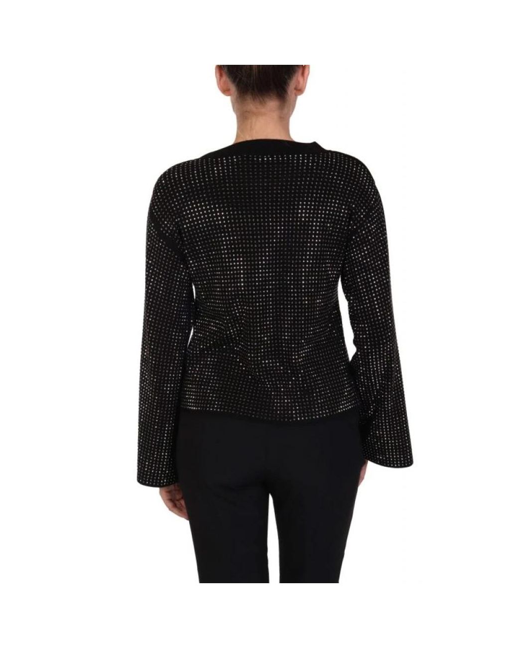 Karl Lagerfeld Black Round-Neck Knitwear
