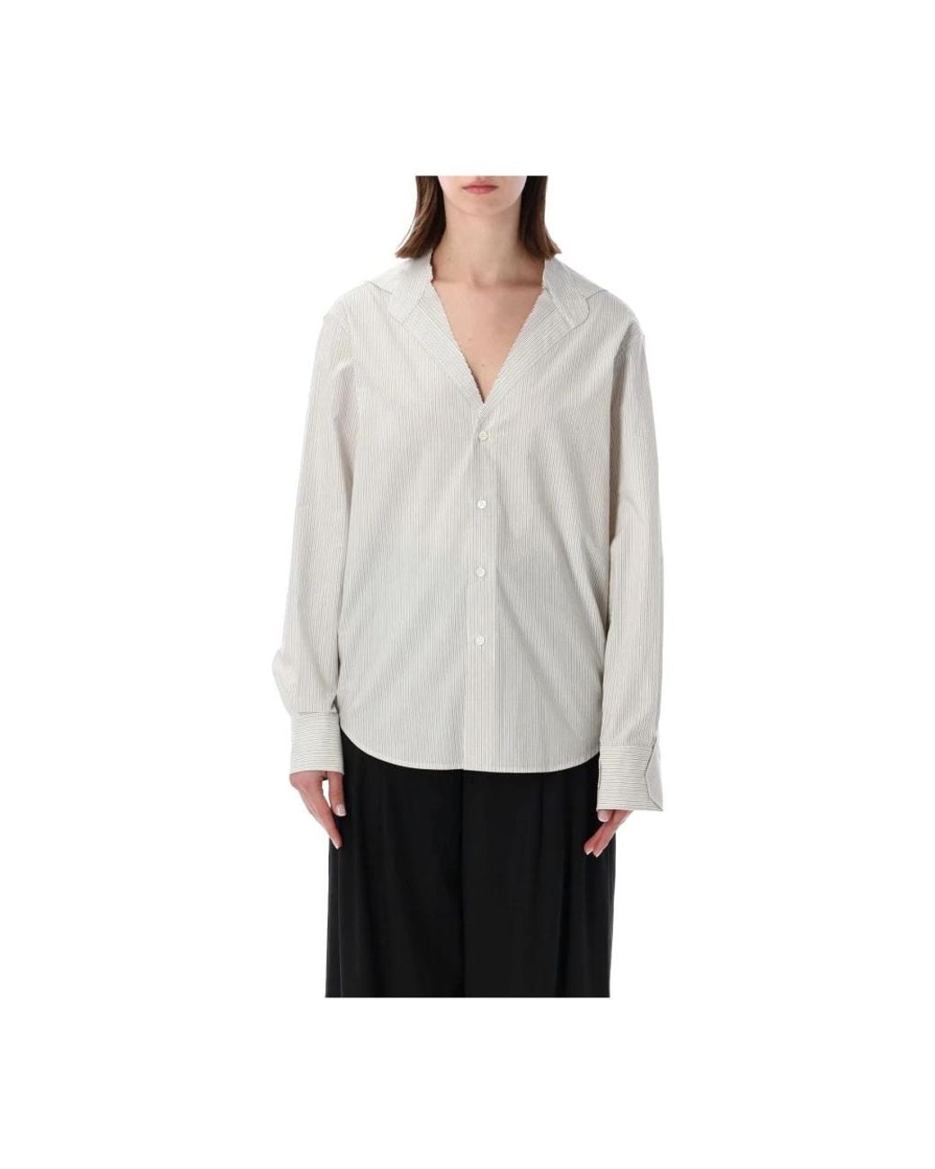 MM6 by Maison Margiela Gray Shirts