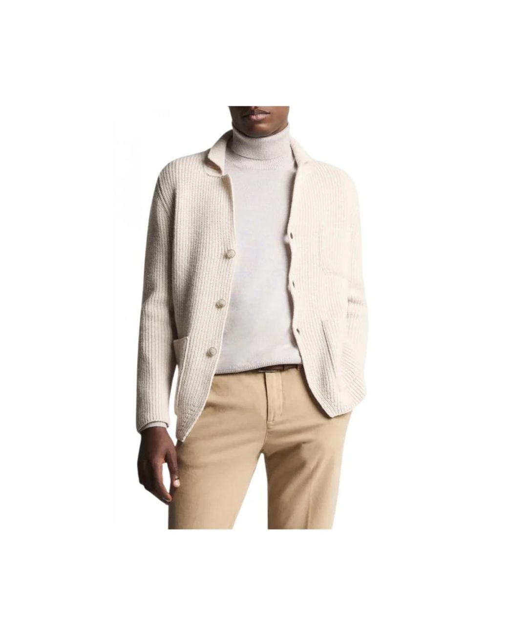 Fay Truien & Vesten ,Wit ,Cardigans in het Natural voor heren