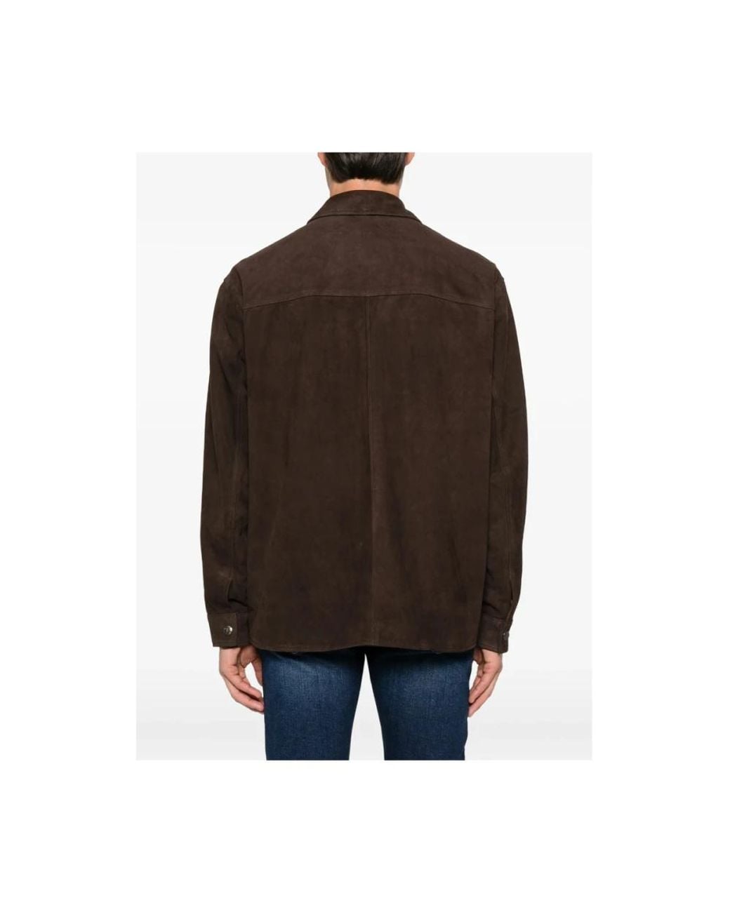 7 For All Mankind Brown Leather Jackets for men