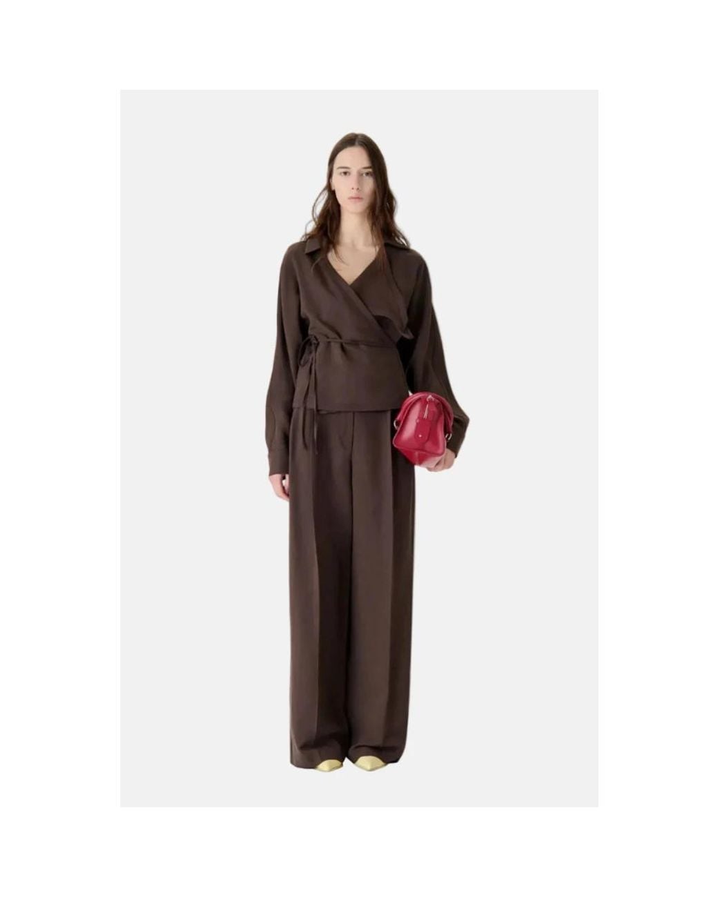 IRO Brown Wide Trousers