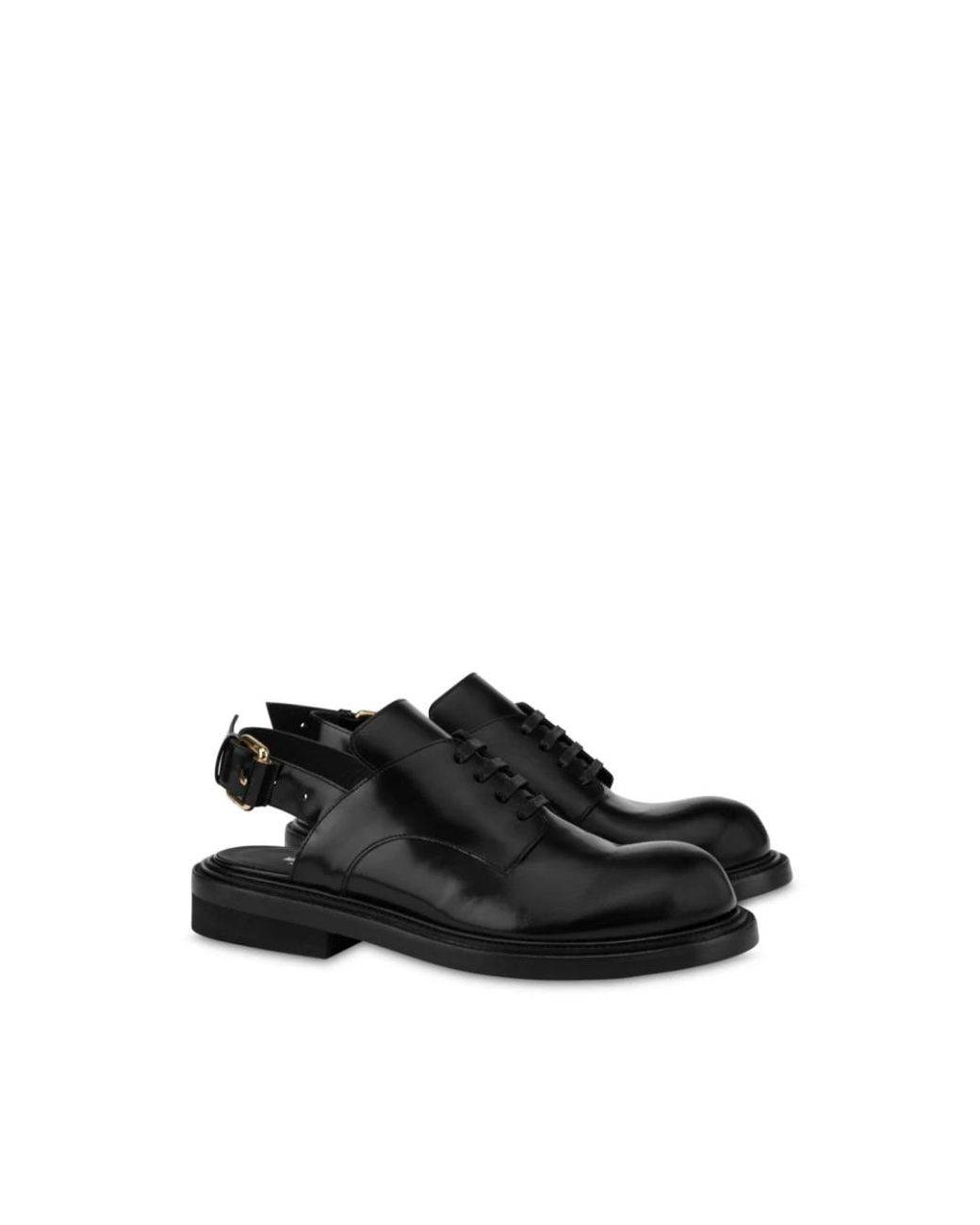 Moschino Black Flat Shoes for men