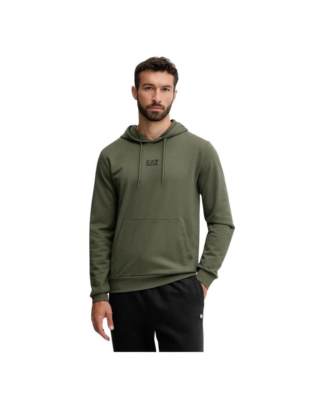 EA7 Hooded Sweatshirt in het Green voor heren
