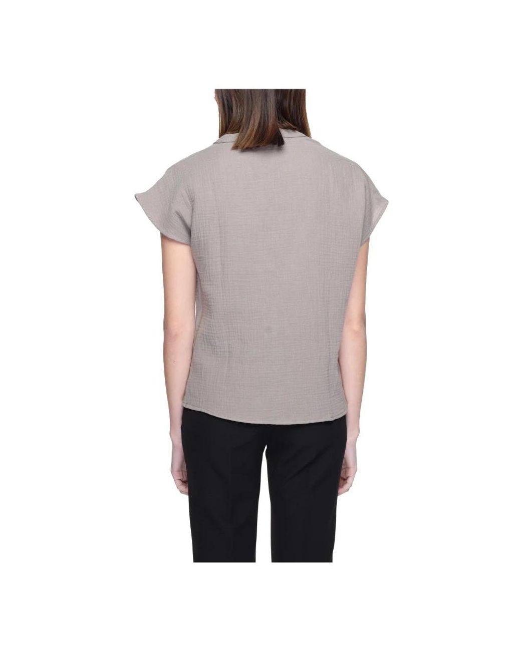 Jacqueline De Yong Gray Blouses