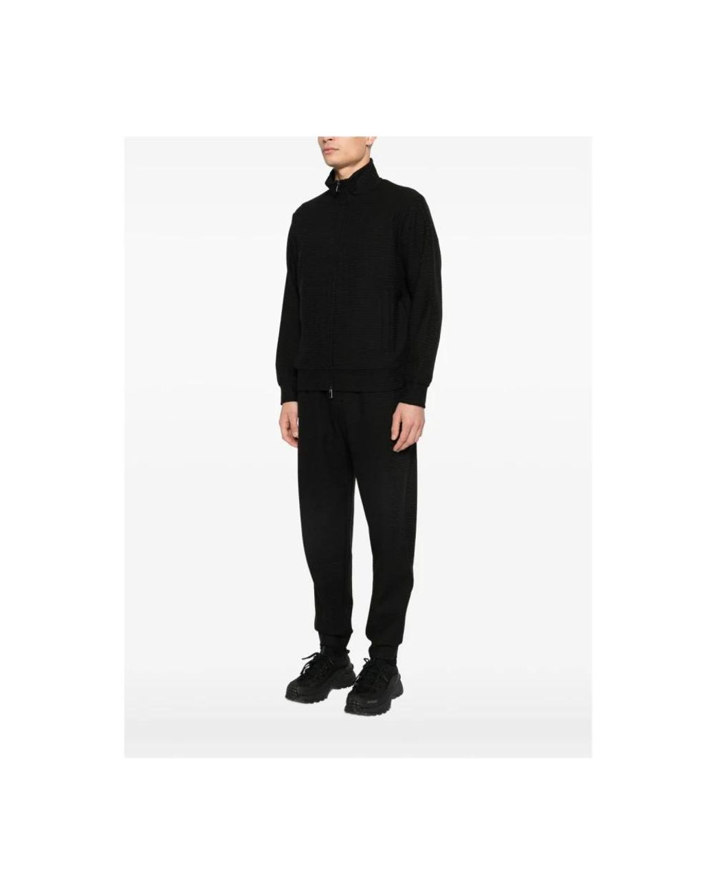 Emporio Armani Black Zip-Throughs for men