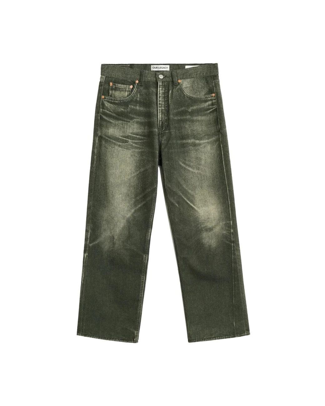Our Legacy Rechte Jeans in het Green voor heren