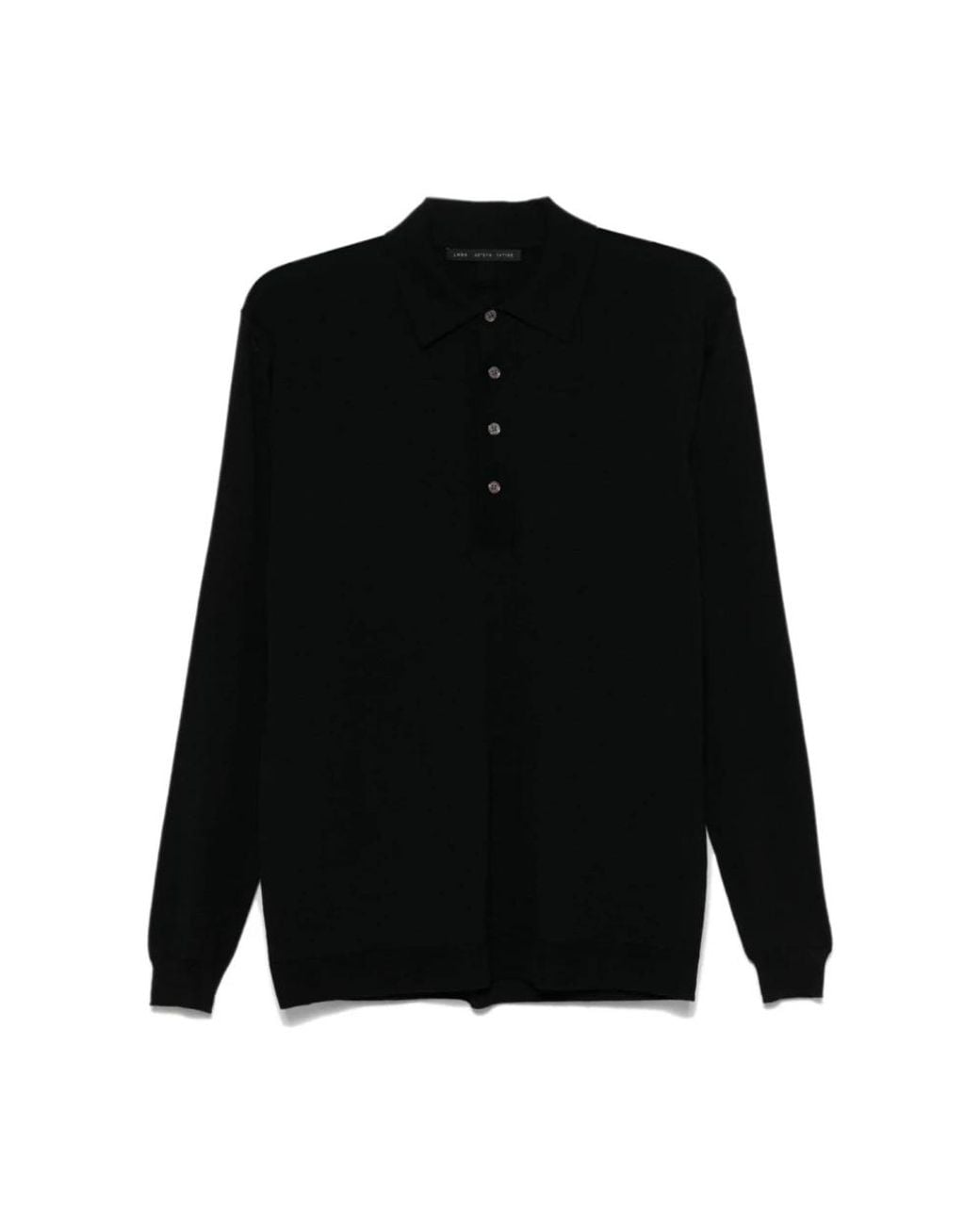 Low Brand Black Polo Shirts for men
