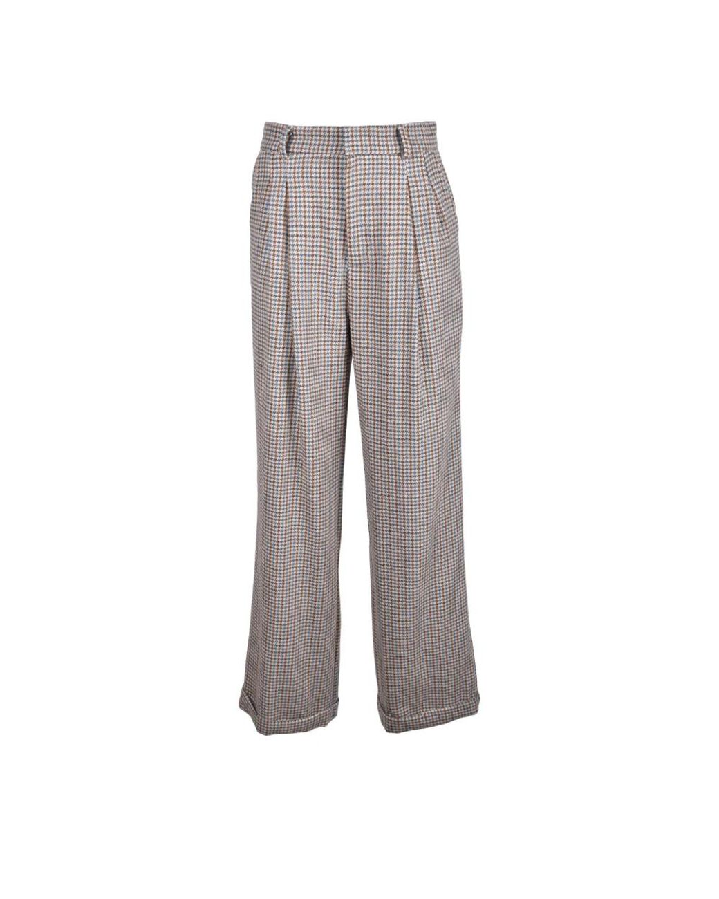 WEILI ZHENG Gray Wide Trousers