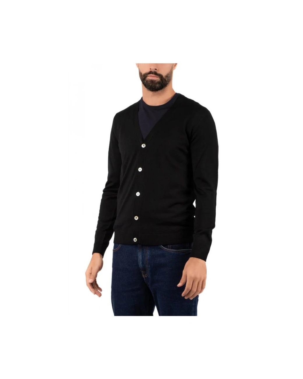 hindustrie Black Cardigans for men