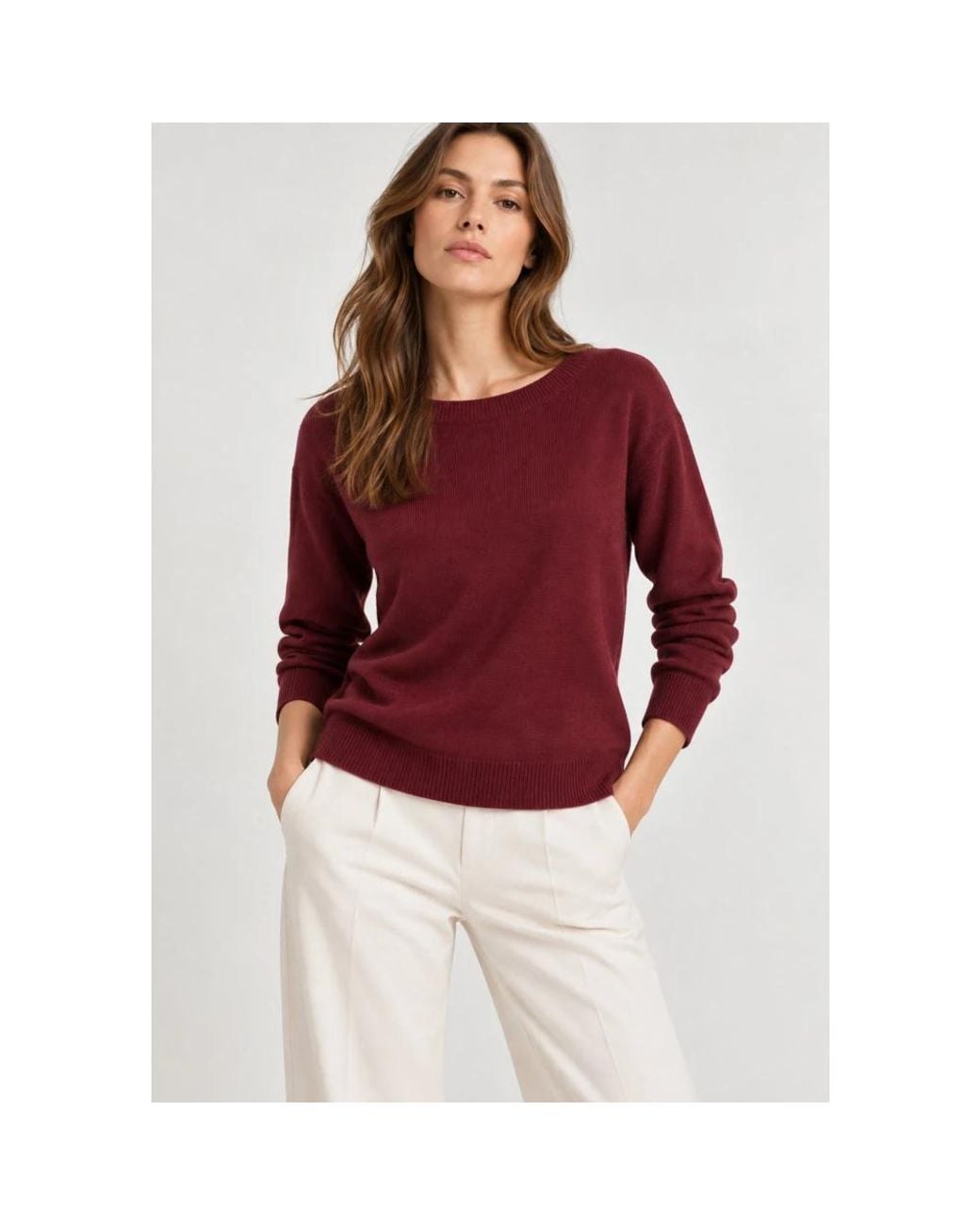 iBlues Purple Round-Neck Knitwear