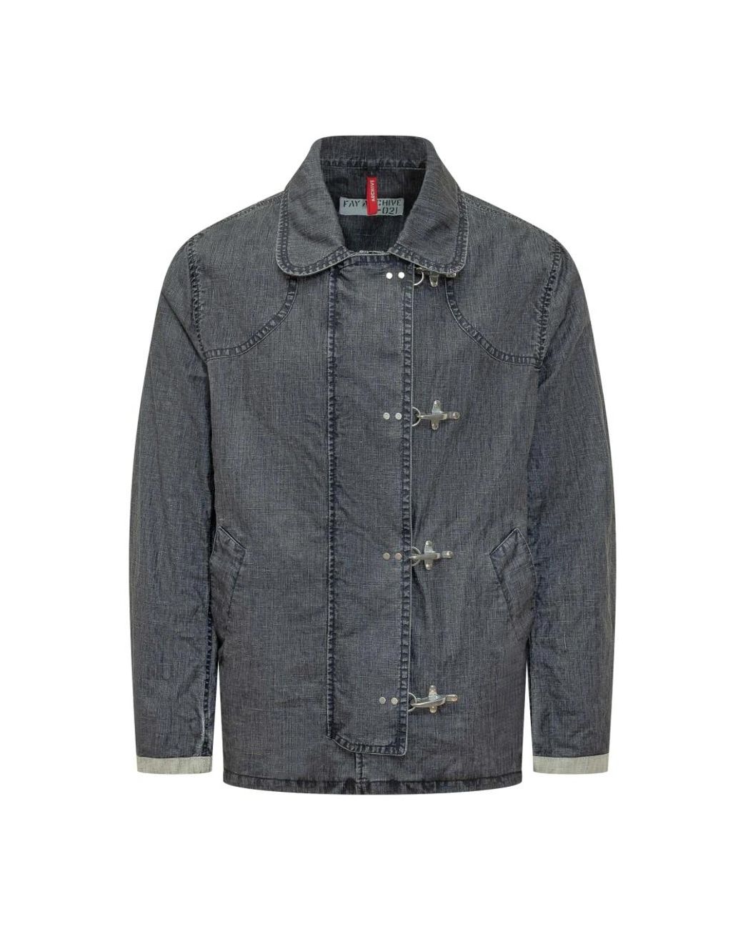 Fay Gray Denim Jackets for men
