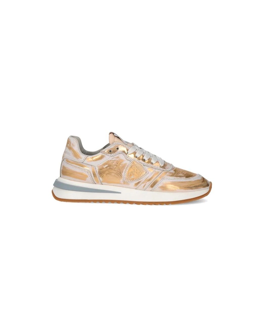 Philippe Model Schoenen ,Geel ,Katoen Sneakers Tropez 2.1 Running in het Yellow
