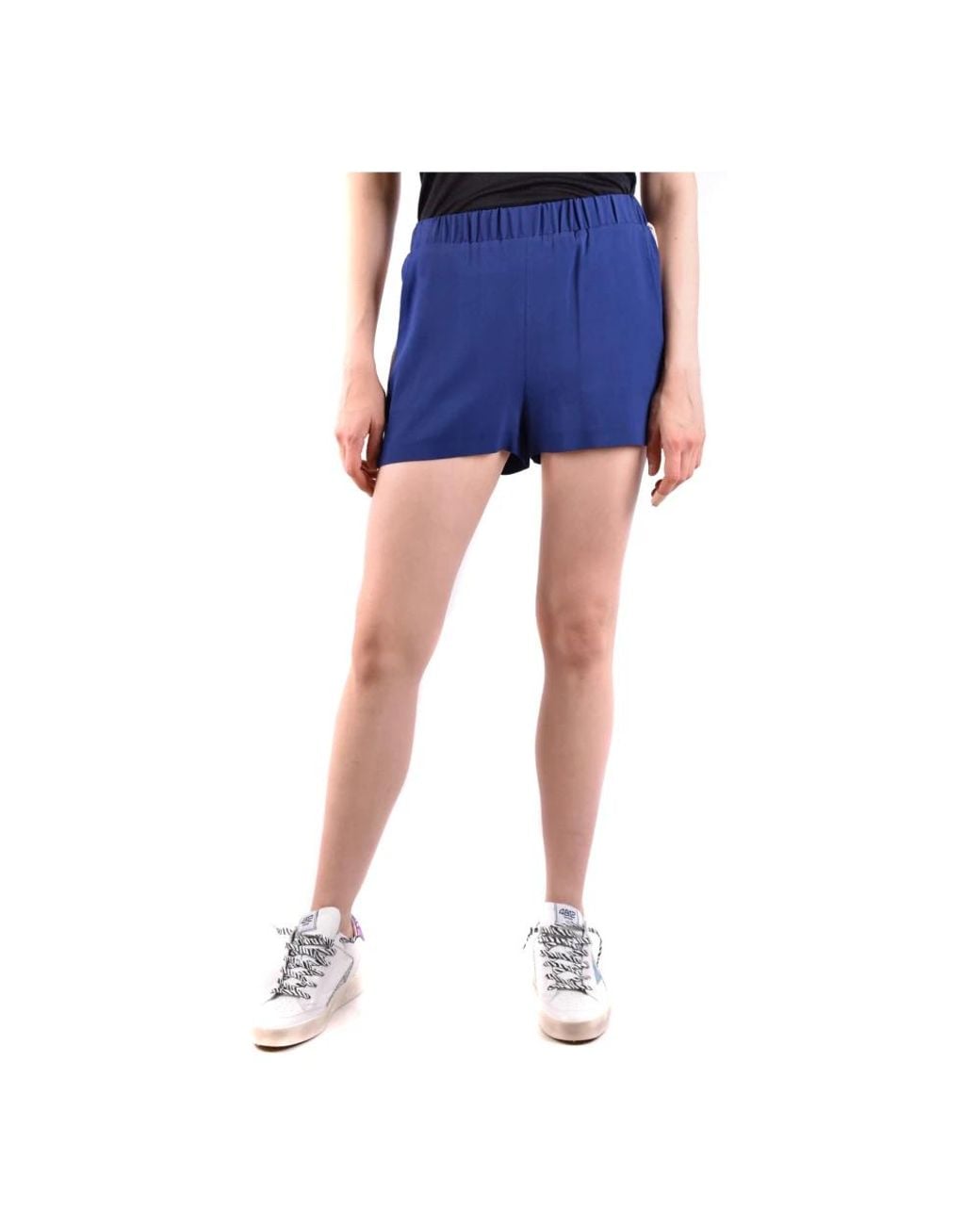 MSGM Blue Short Shorts