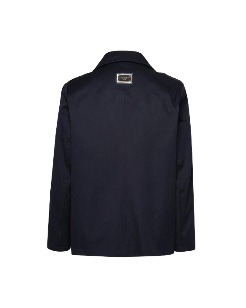 Dolce & Gabbana Blue Double-Breasted Coats for men