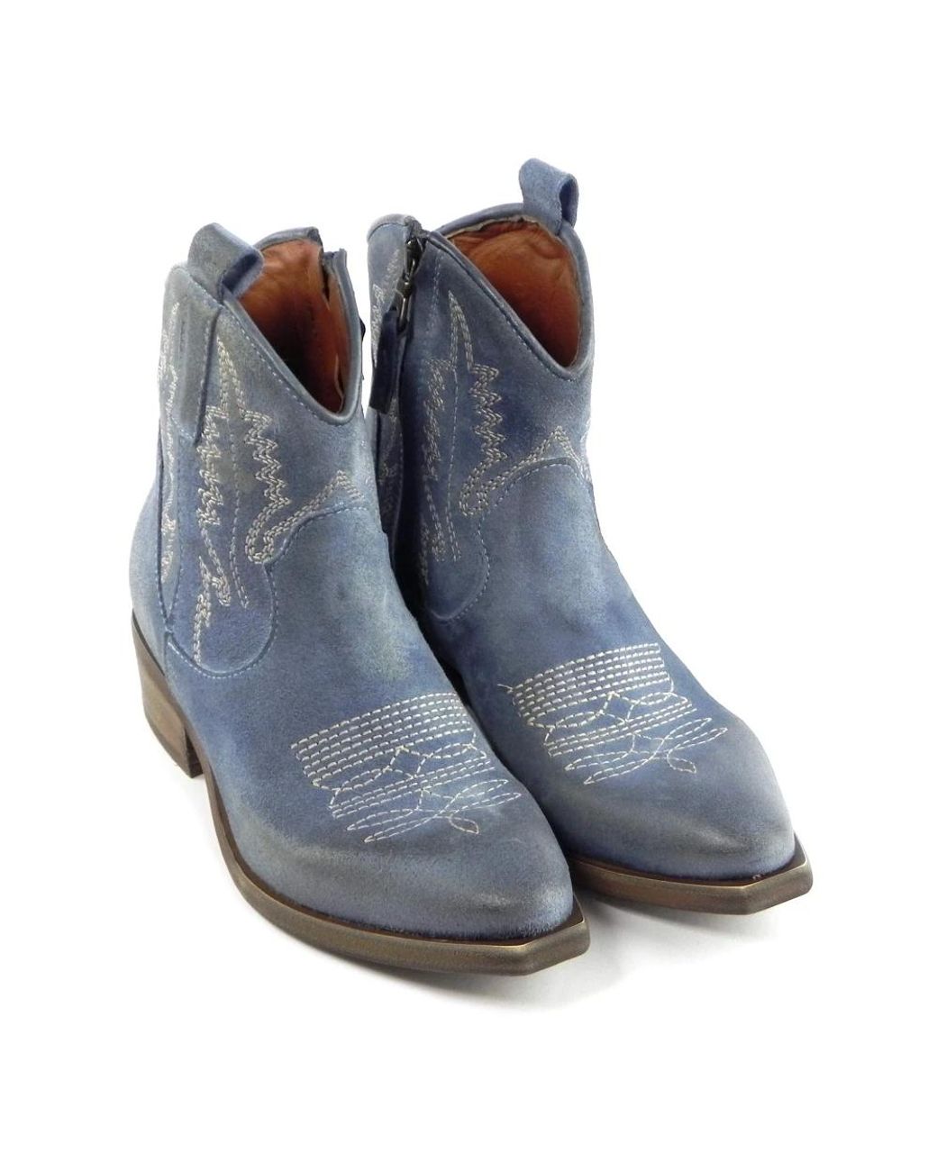 Zoe Blue High Boots