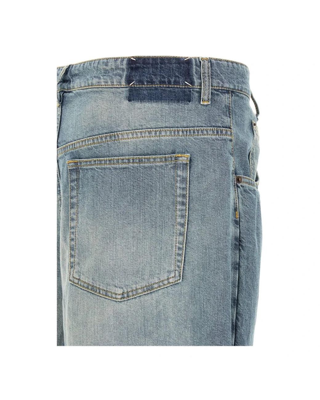 Maison Margiela Blue Loose Fit Jeans for men