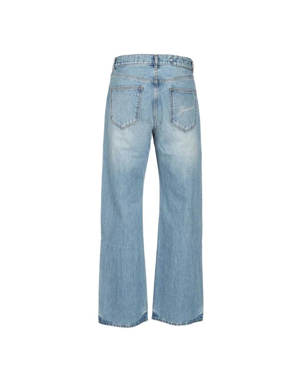 Jacquemus Blue Straight Fit Jeans for men