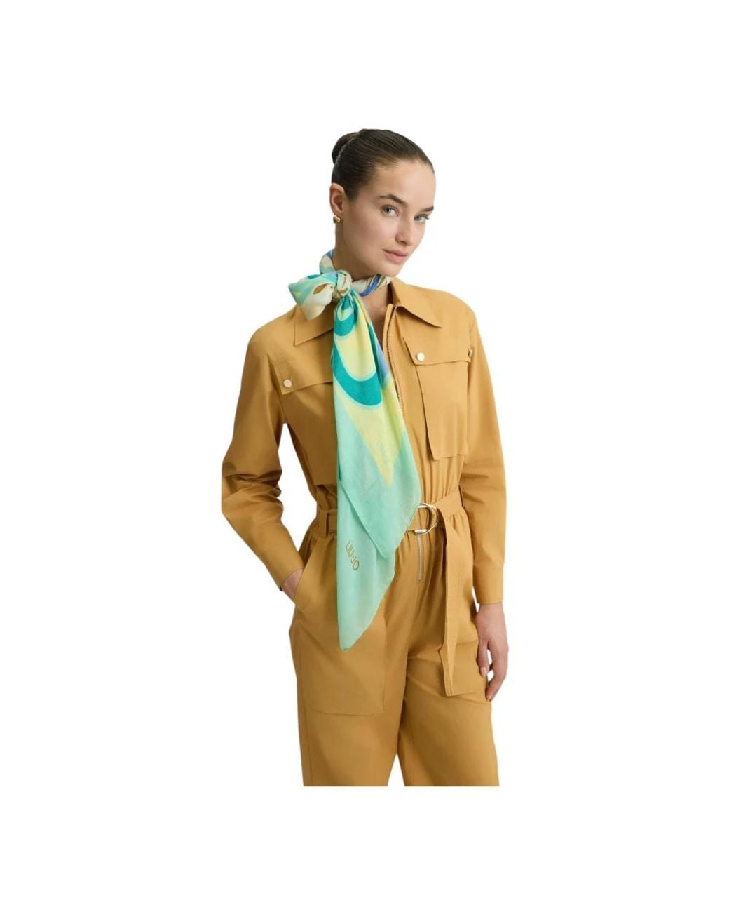 Liu Jo Blue Silk Scarves