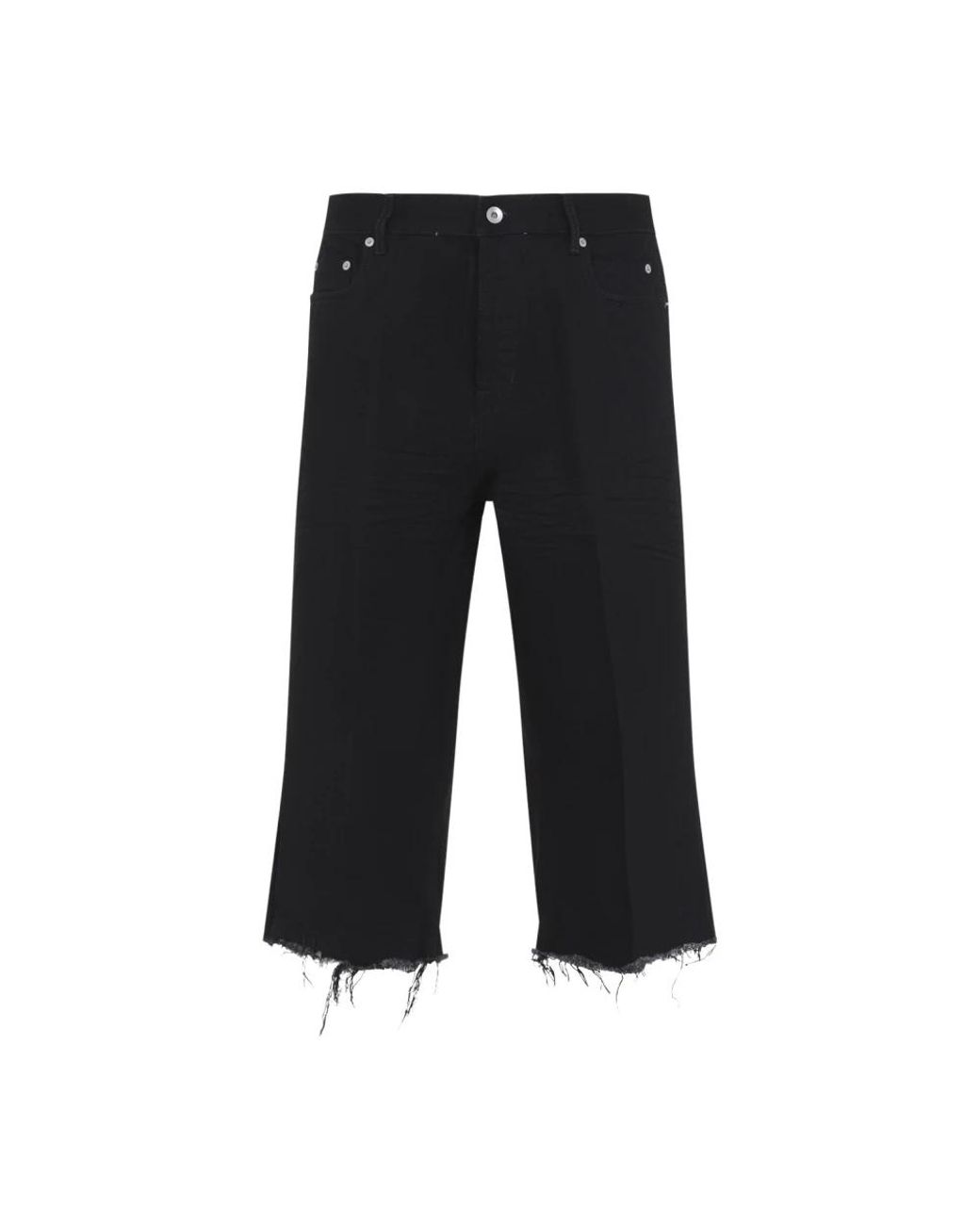 Rick Owens Black Cropped Jeans for men
